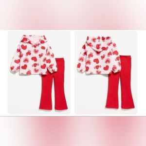 Old Navy Printed Hoodie and Flare Leggings Set for toddler girls size 4T